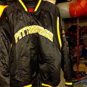 Pittsburgh Steelers bomber jacket.